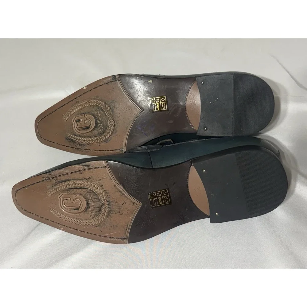 Carrucci Blue/Green Horsebit Buckle Loafer KS4/8-02 Size 12